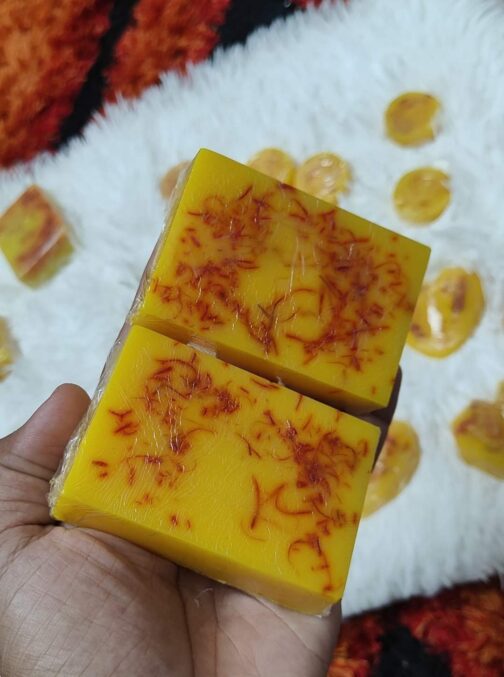 Saffron Goat Milk Soap (100 grm) - Image 2