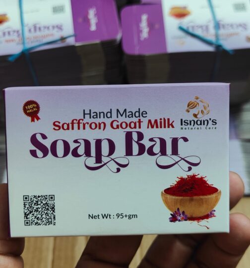 Saffron Goat Milk Soap (100 grm) - Image 3