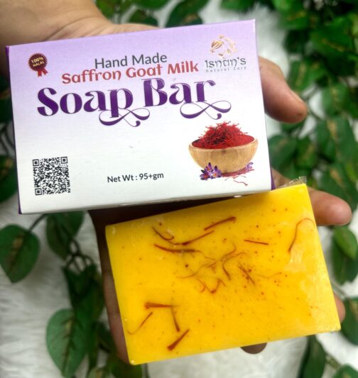 Saffron Goat Milk Soap (100 grm) - Image 4