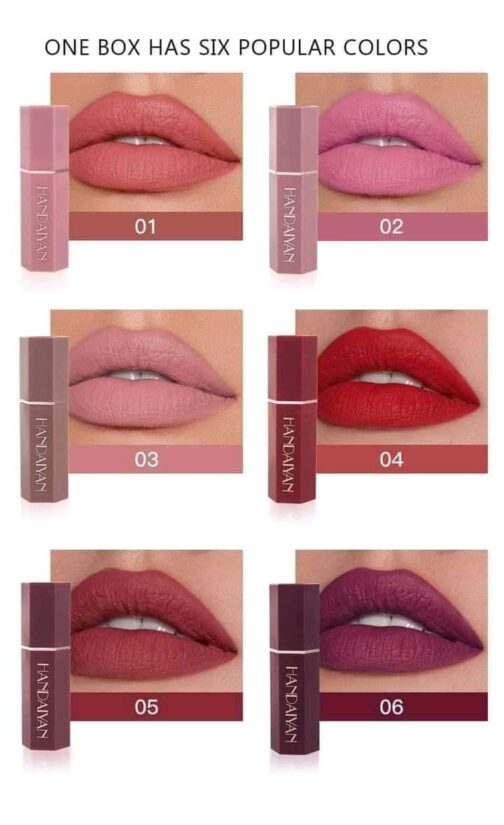 Handaiyan 6 pcs Velvet Matte Lipstick - Image 17