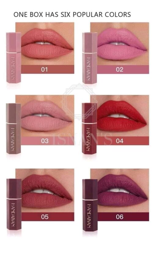 Handaiyan 6 pcs Velvet Matte Lipstick - Image 13