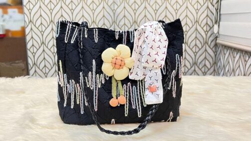 velvet fabric ladies bag collection - Image 12